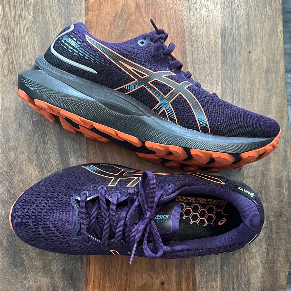 Asics Purple and Orange Athletic Shoes NWOT